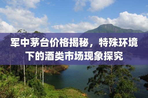 军中茅台价格揭秘，特殊环境下的酒类市场现象探究