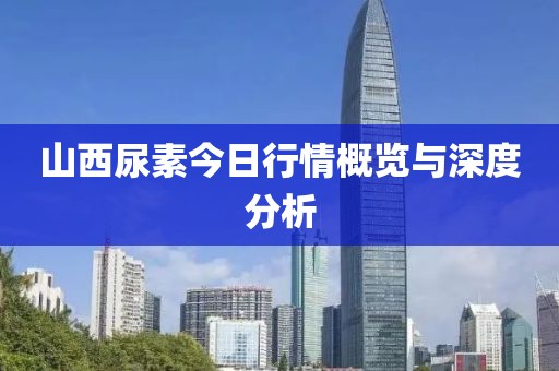 山西尿素今日行情概览与深度分析