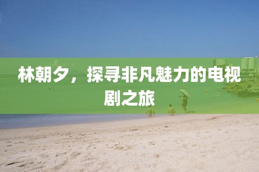 林朝夕，探寻非凡魅力的电视剧之旅